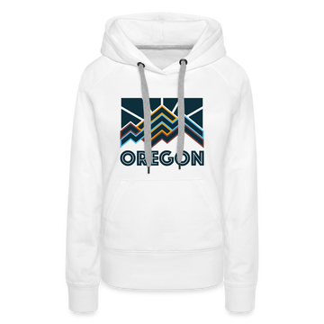 Premium Women's Oregon Hoodie - white