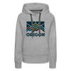 Premium Women's Oregon Hoodie - heather grey