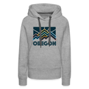 Premium Women's Oregon Hoodie - heather grey