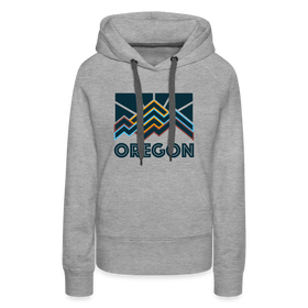 Premium Women's Oregon Hoodie - heather grey