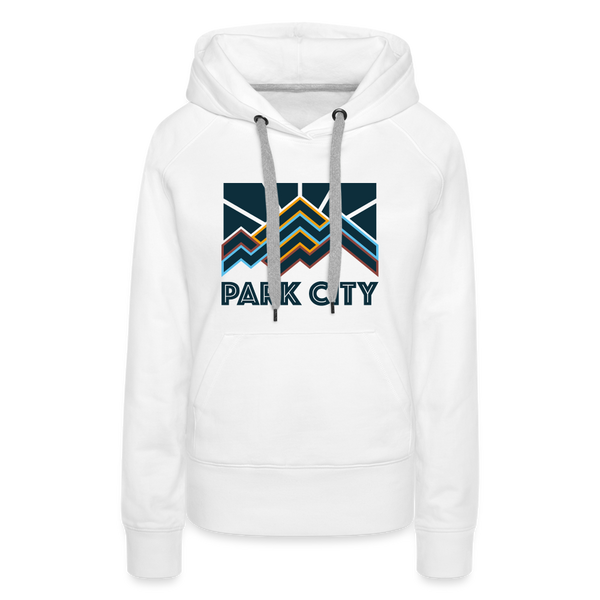 Premium Women's Park City, Utah Hoodie - Women's Park City Hoodie - white