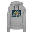 Premium Women's Park City, Utah Hoodie - Women's Park City Hoodie - heather grey