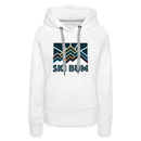 Premium Women's Ski Bum Hoodie - white