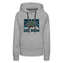 Premium Women's Ski Bum Hoodie - heather grey