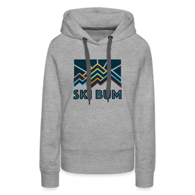Premium Women's Ski Bum Hoodie - heather grey