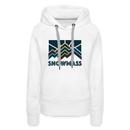 Premium Women's Snowmass, Colorado Hoodie - Women's Snowmass Hoodie - white