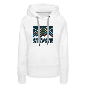 Premium Women's Stowe, Vermont Hoodie - Women's Stowe Hoodie - white