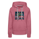 Premium Women's Stowe, Vermont Hoodie - Women's Stowe Hoodie - mauve