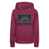 Premium Women's Mt Hood, Oregon Hoodie - Women's Mt Hood Hoodie - burgundy