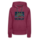 Premium Women's Ouray, Colorado Hoodie - Women's Ouray Hoodie - burgundy