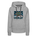 Premium Women's Ouray, Colorado Hoodie - Women's Ouray Hoodie - heather grey