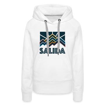 Premium Women's Salida, Colorado Hoodie - Women's Salida Hoodie - white