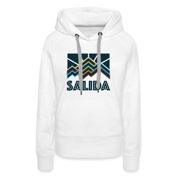 Premium Women's Salida, Colorado Hoodie - Women's Salida Hoodie - white