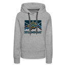 Premium Women's Steamboat, Colorado Hoodie - Women's Steamboat Hoodie - heather grey