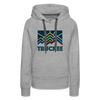 Premium Women's Truckee, California Hoodie - Women's Truckee Hoodie - heather grey