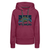 Premium Women's Wyoming Hoodie - burgundy