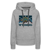 Premium Women's Wyoming Hoodie - heather grey