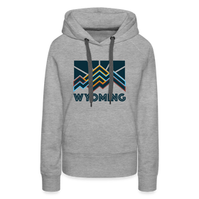 Premium Women's Wyoming Hoodie - heather grey