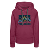 Premium Women's Telluride, Colorado Hoodie - Women's Telluride Hoodie - burgundy