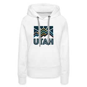 Premium Women's Utah Hoodie - white