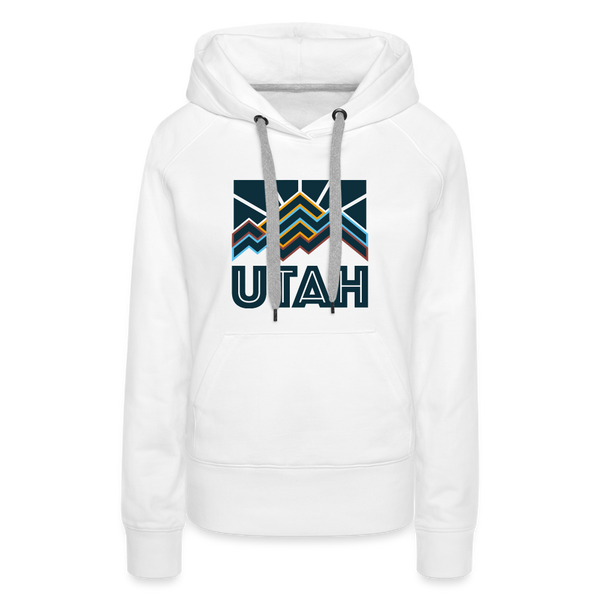 Premium Women's Utah Hoodie - white