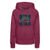 Premium Women's Utah Hoodie - burgundy