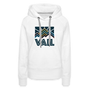 Premium Women's Vail, Colorado Hoodie - Women's Vail Hoodie - white