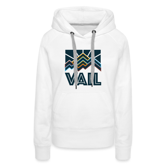 Premium Women's Vail, Colorado Hoodie - Women's Vail Hoodie - white