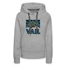 Premium Women's Vail, Colorado Hoodie - Women's Vail Hoodie - heather grey