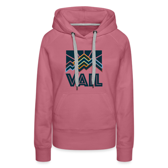 Premium Women's Vail, Colorado Hoodie - Women's Vail Hoodie - mauve