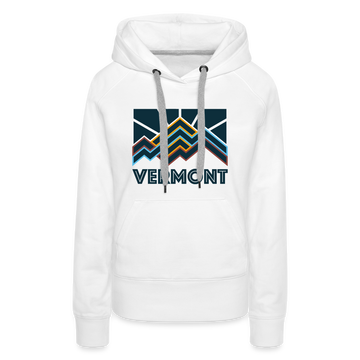 Premium Women's Vermont Hoodie - white