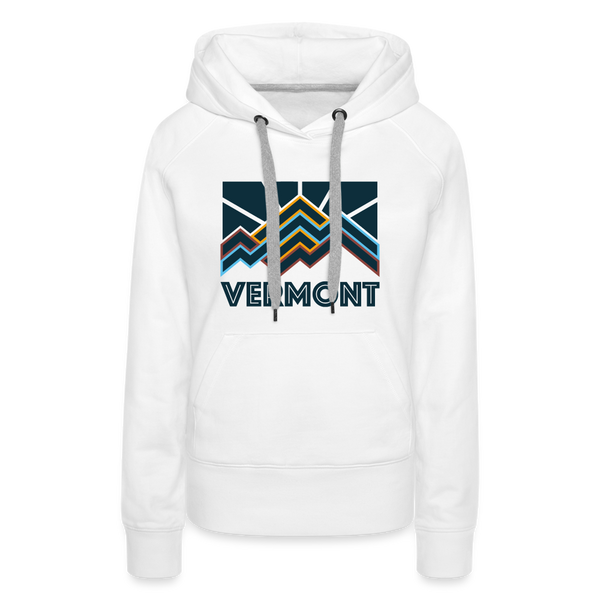 Premium Women's Vermont Hoodie - white