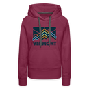 Premium Women's Vermont Hoodie - burgundy