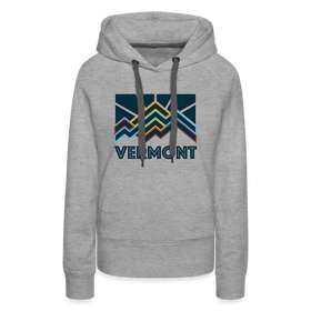 Premium Women's Vermont Hoodie - heather grey