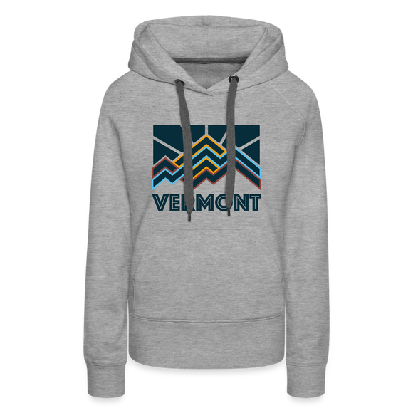 Premium Women's Vermont Hoodie - heather grey