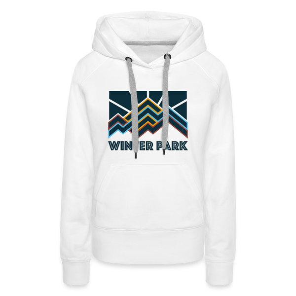 Premium Women's Winter Park, Colorado Hoodie - Women's Winter Park Hoodie - white