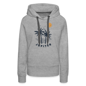 Premium Women's Jupiter, Florida Hoodie - Women's Jupiter Hoodie - heather grey