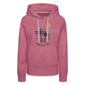 Premium Women's Longboat Key, Florida Hoodie - Women's Longboat Key Hoodie - mauve