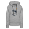 Premium Women's Malibu, California Hoodie - Women's Malibu Hoodie - heather grey
