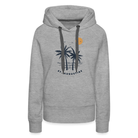 Premium Women's St Augustine, Florida Hoodie - Women's St Augustine Hoodie - heather grey