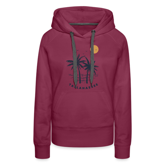 Premium Women's Tallahassee, Florida Hoodie - Women's Tallahassee Hoodie - burgundy