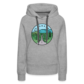 Premium Women's Alabama Hoodie - heather grey