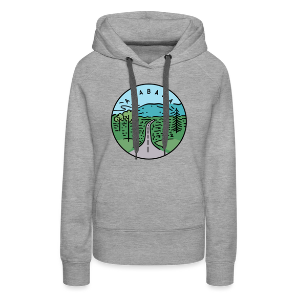 Premium Women's Alabama Hoodie - heather grey