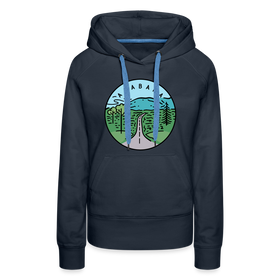Premium Women's Alabama Hoodie - navy