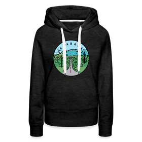 Premium Women's Alabama Hoodie - charcoal grey