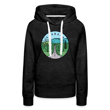Premium Women's Alabama Hoodie - charcoal grey