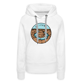 Premium Women's Arizona Hoodie - white