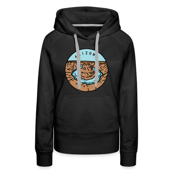 Premium Women's Arizona Hoodie - black