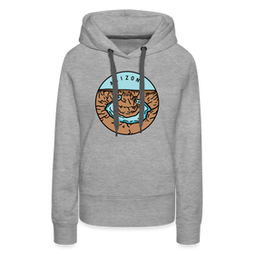 Premium Women's Arizona Hoodie - heather grey