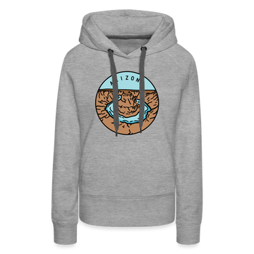 Premium Women's Arizona Hoodie - heather grey